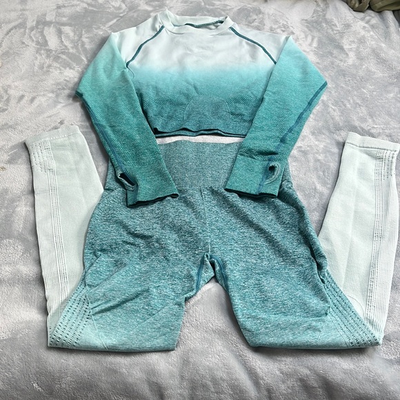 Green ombra workout set, never worn - Picture 1 of 1